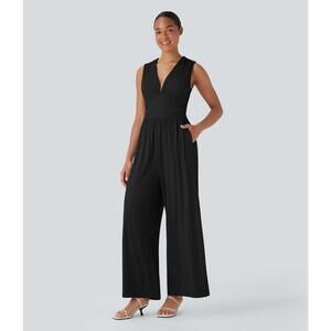 NWT Halara Jumpsuit Black Size Large